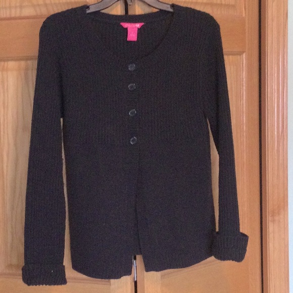 Large women’s cable knit black cardigan - Picture 1 of 5
